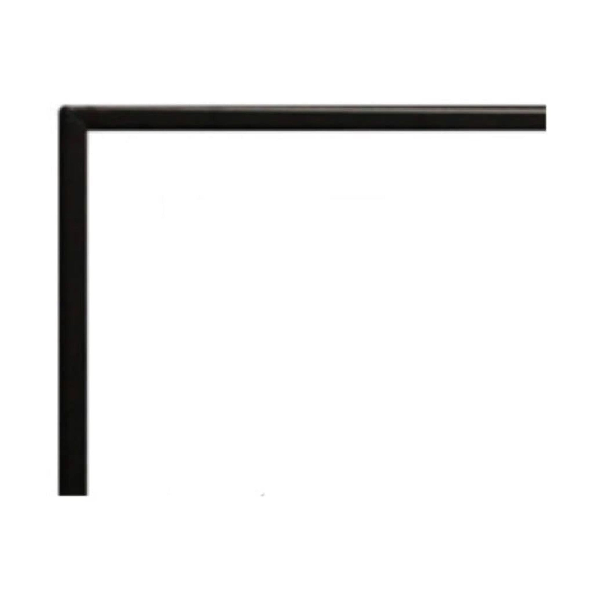 Empire 3/4" Matte Black Beveled Frame for 60" Boulevard Vent Free Linear Fireplace