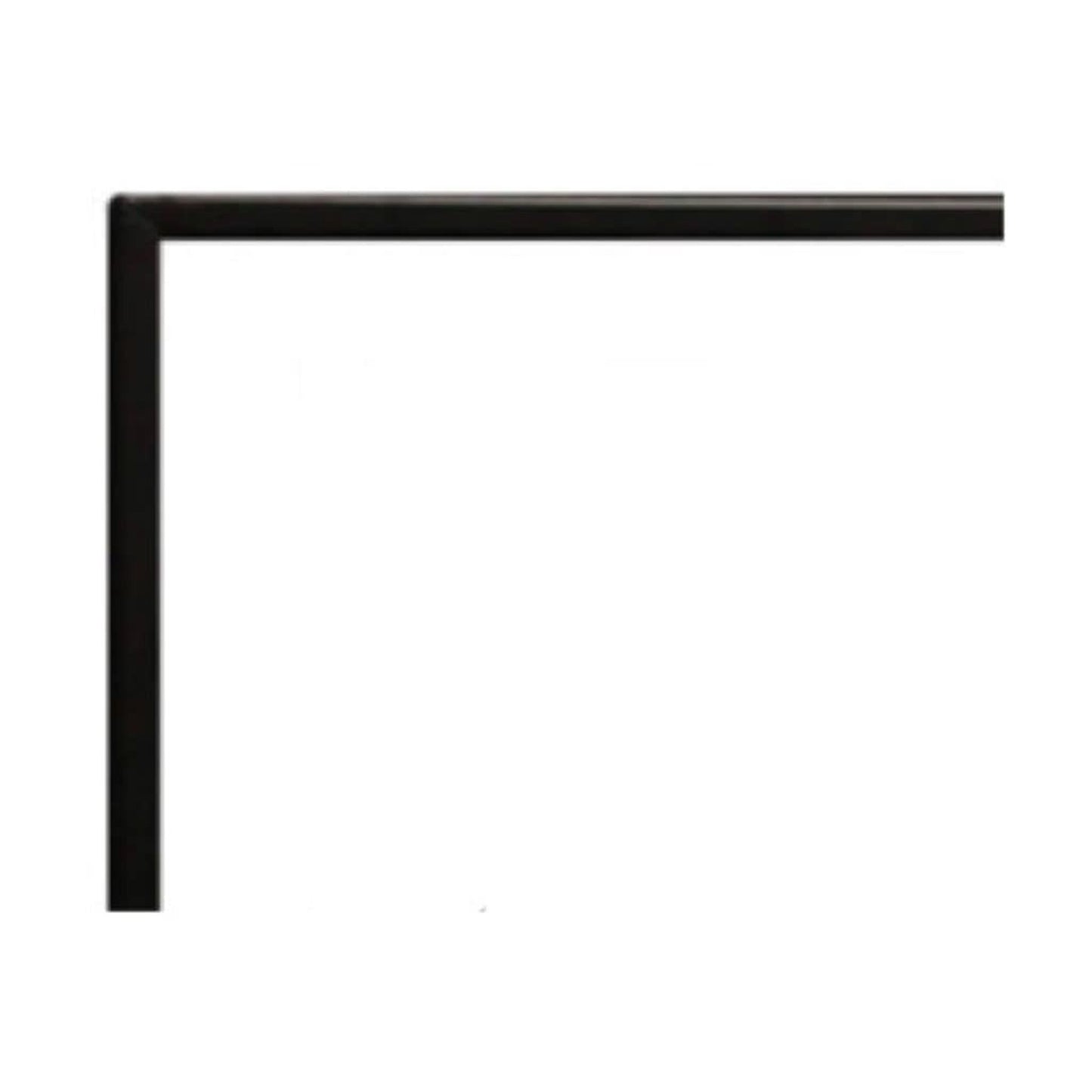 Empire 3/4" Matte Black Beveled Frame for 60" Boulevard Vent Free See Through Linear Fireplace