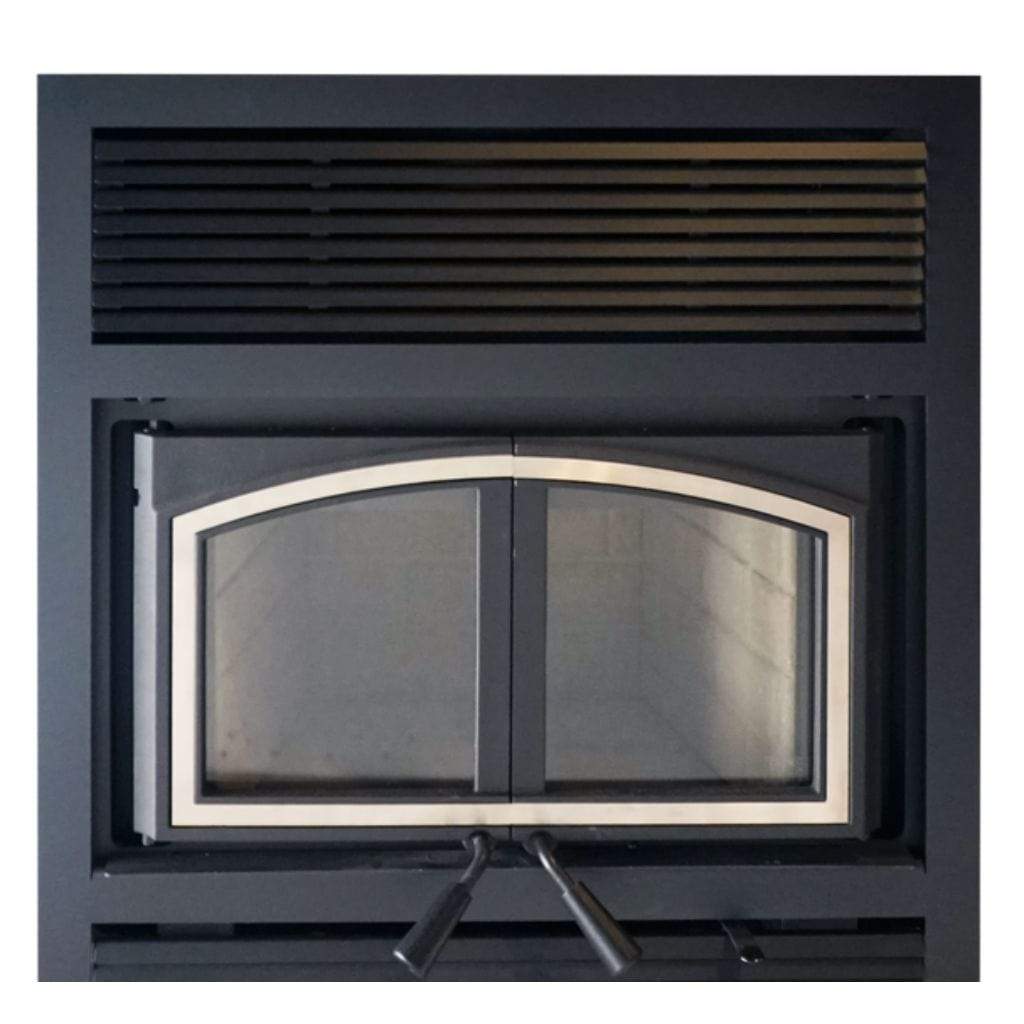 Empire 36" Nickel Door Overlay for St. Clair 3000 Wood Burning Fireplace