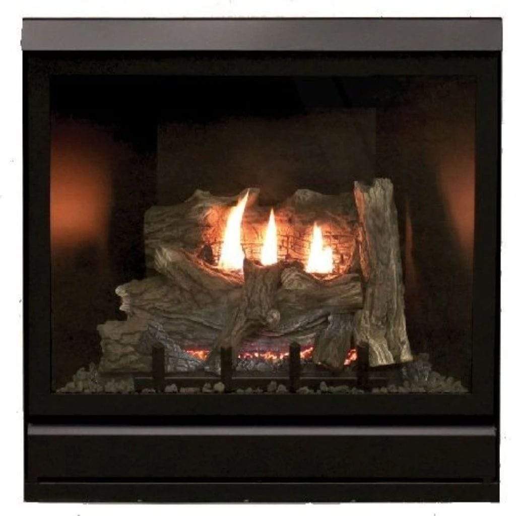 Empire 36" Tahoe Clean Face Direct Vent Deluxe Fireplace - Millivolt Control Series