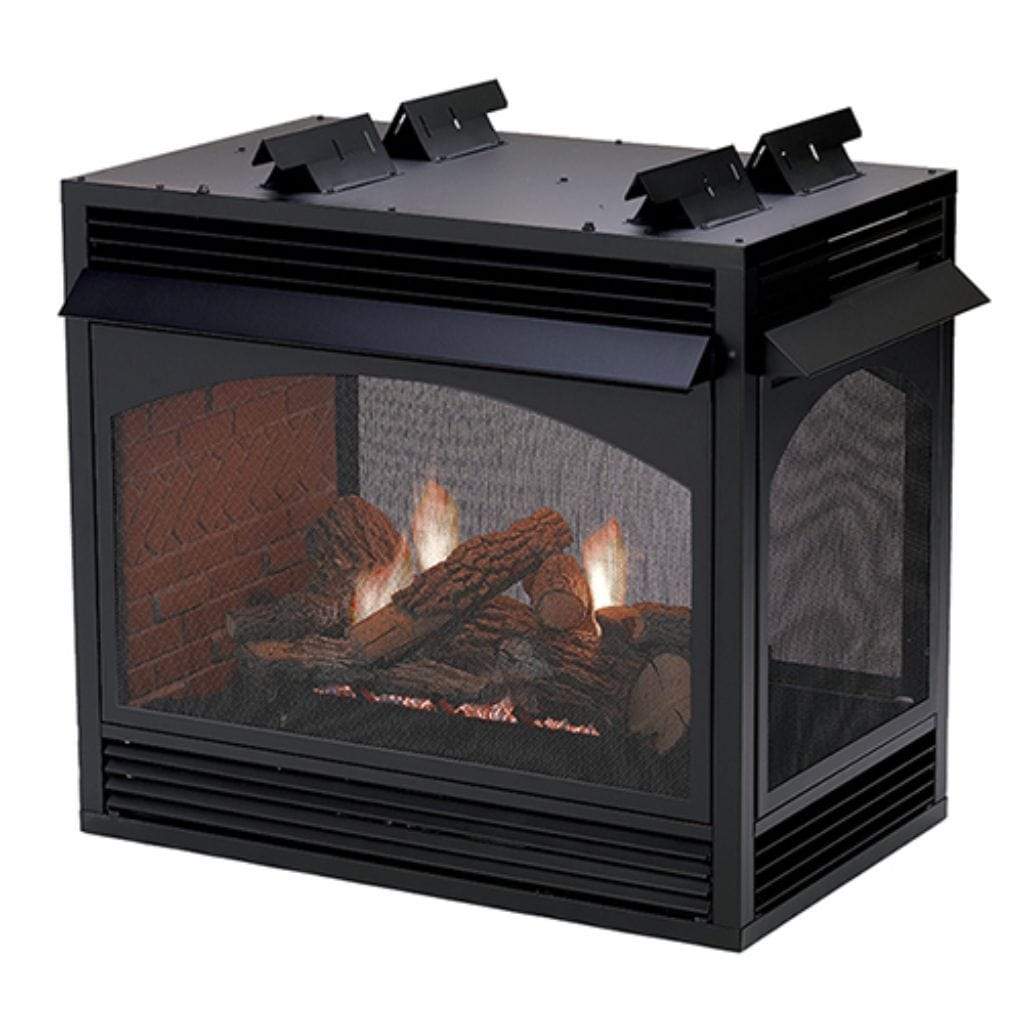 Empire 36" Vail Vent-Free Multi-Sided Fireplace, Peninsula and See-Through