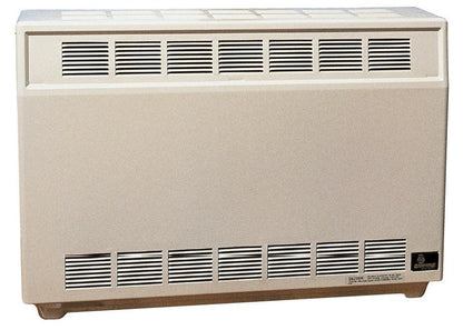 Empire 37" 25,000 BTU Beige Standing Pilot Hydraulic Thermostat Control, Propane Gas Console Vented Room Heater