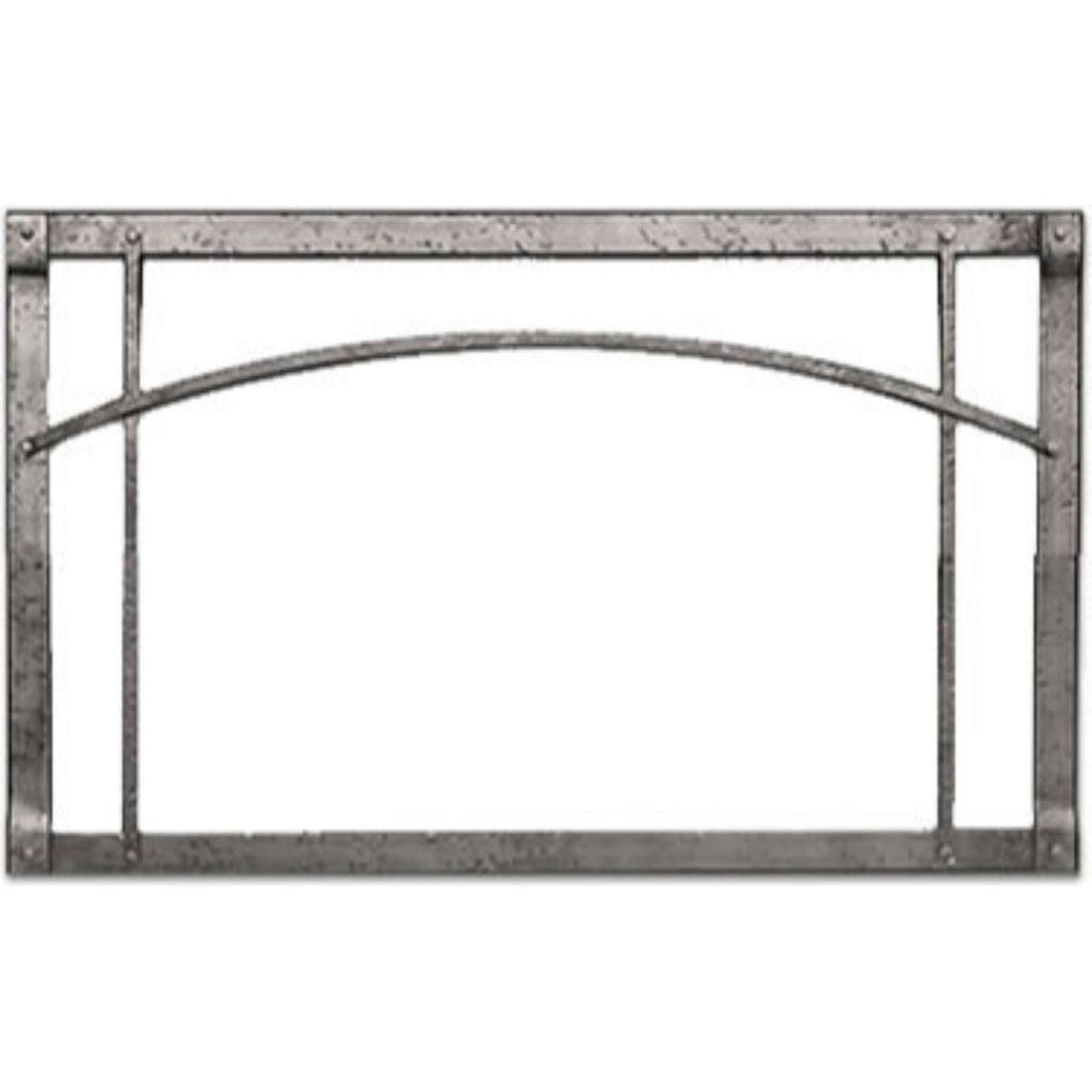 Empire 40" Distressed Pewter Arch Forged Iron Inset for Rushmore DVCT40 Direct Vent Fireplace