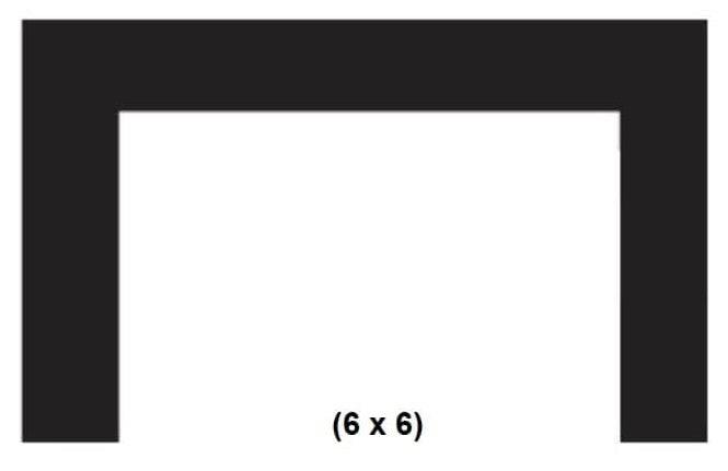 Empire 40" x 23" 3-Sided Bronze Metal Surround for 28" Small Innsbrook Direct Vent Fireplace Insert