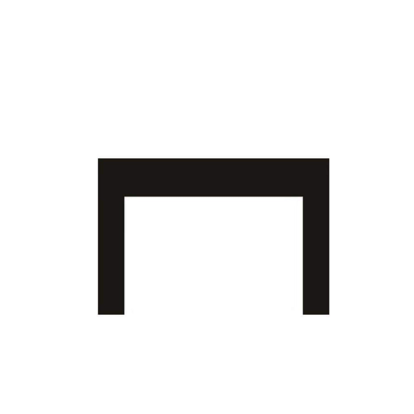 Empire 44" x 31" Matte Black 3-Sided Medium Surround for Rainier Fireplace Insert