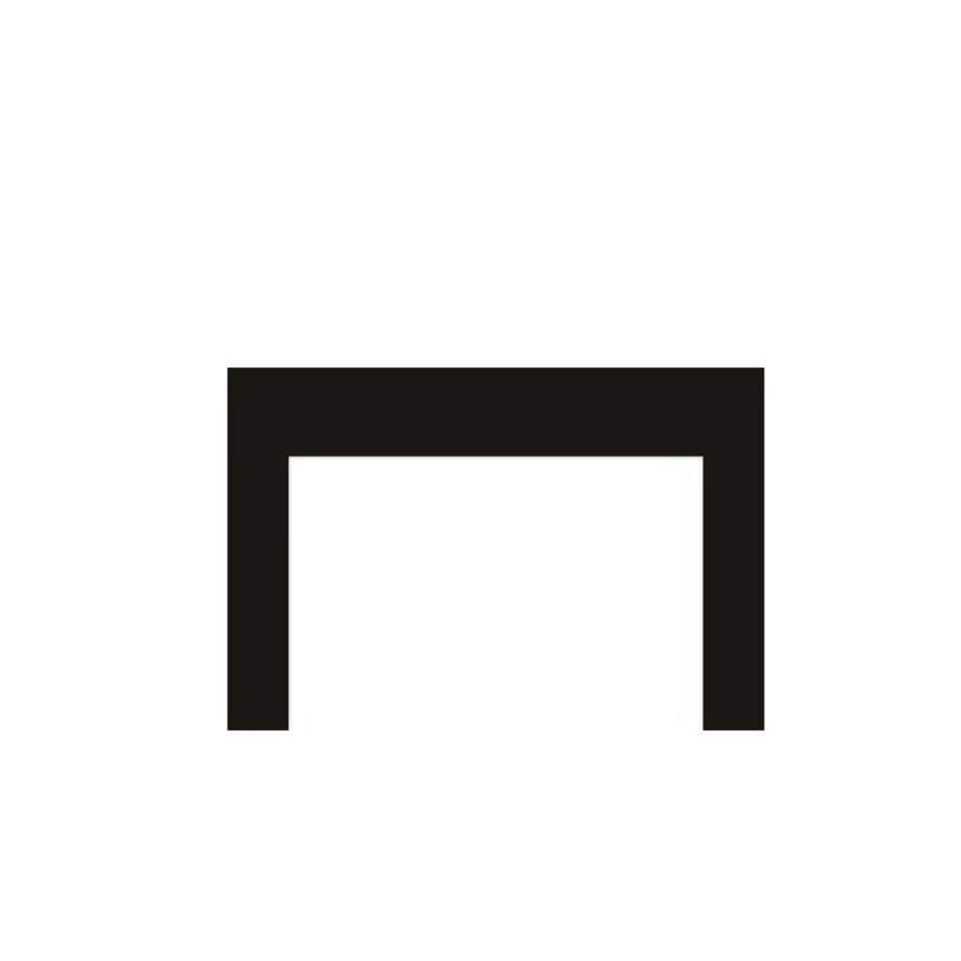 Empire 44" x 31" Matte Black 3-Sided Medium Surround for Rainier Fireplace Insert