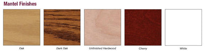 Empire 42" Standard Cabinet Mantel With Base in Oak Finish