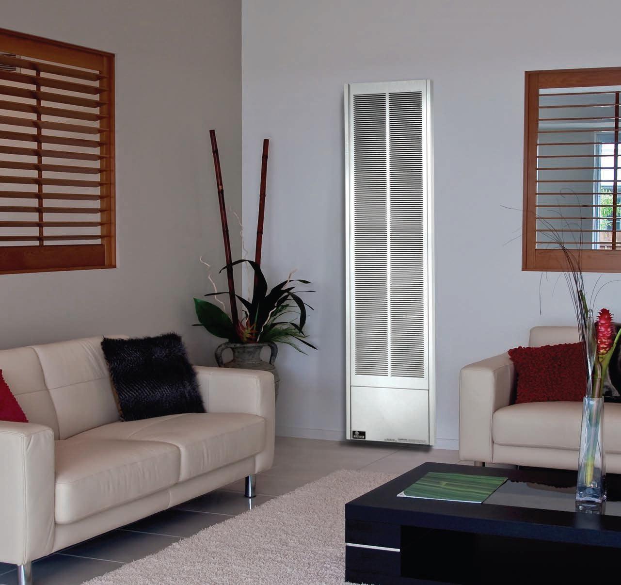 Empire 66" 35,000 BTU White Millivolt Control, Natural Gas B-Vent Gravity Wall Furnace