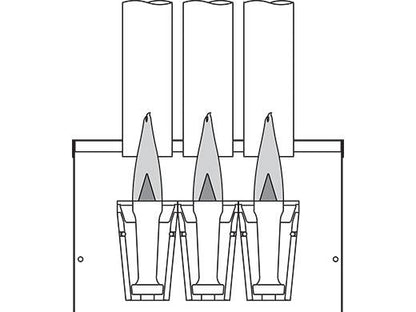 Empire 72" Beige 40,000 BTU Electronic Intermittent Pilot, Propane Gas Vented Counterflow Wall Furnace