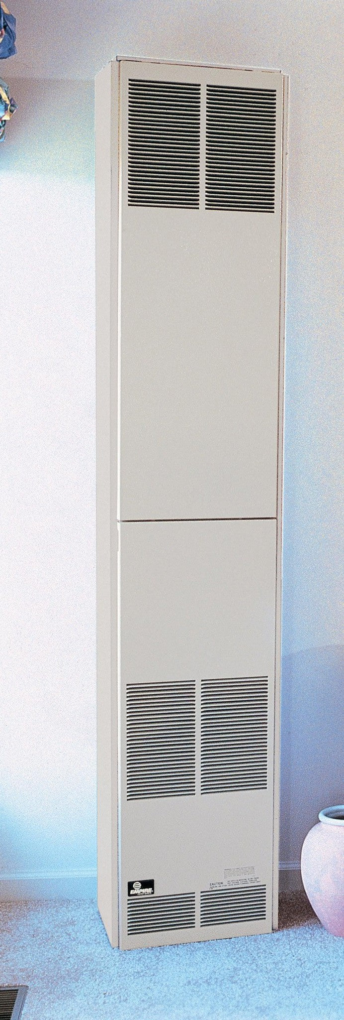 Empire 82" 55,000 BTU Beige Standing Pilot, Natural Gas Direct Vent Counterflow Wall Furnace