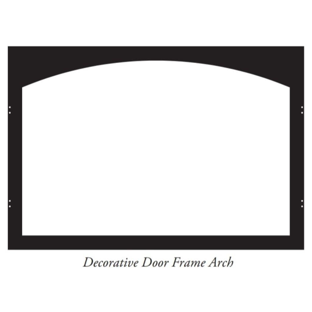 Empire Black Arch Door Frame for Breckenridge Deluxe 42" Firebox