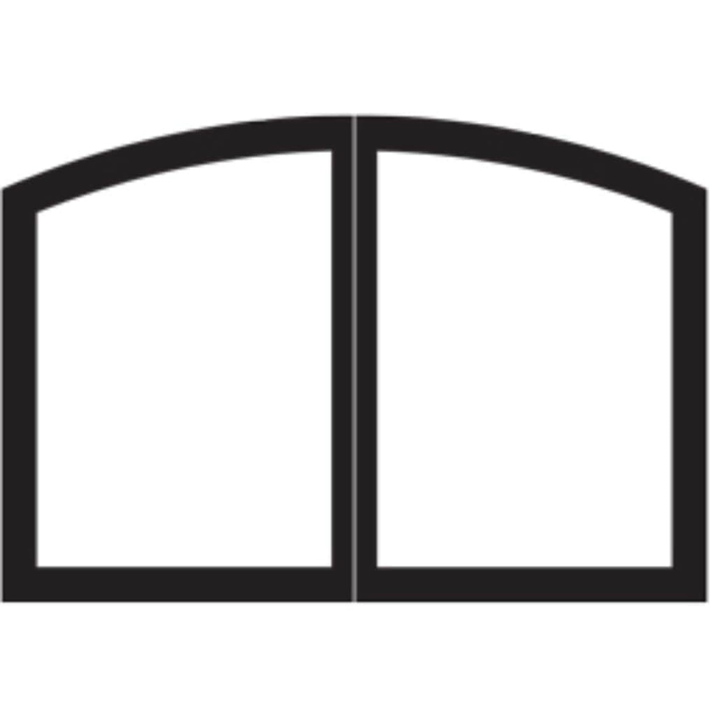 Empire Black Arch Door Set for 42" Tahoe Deluxe Fireplace