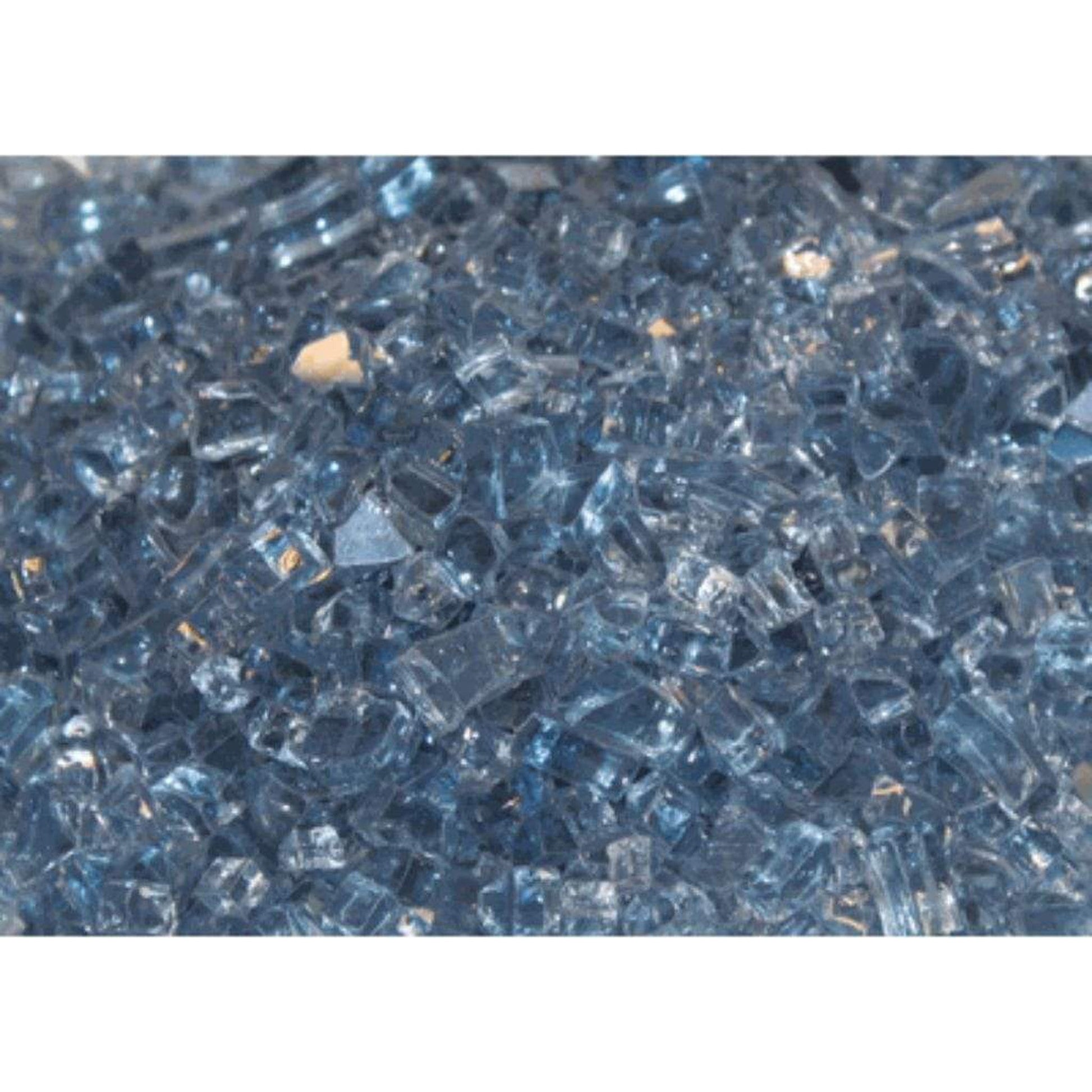 Empire Blue Clear Reflective Decorative Crushed Glass Media (9 Sq. Ft.)