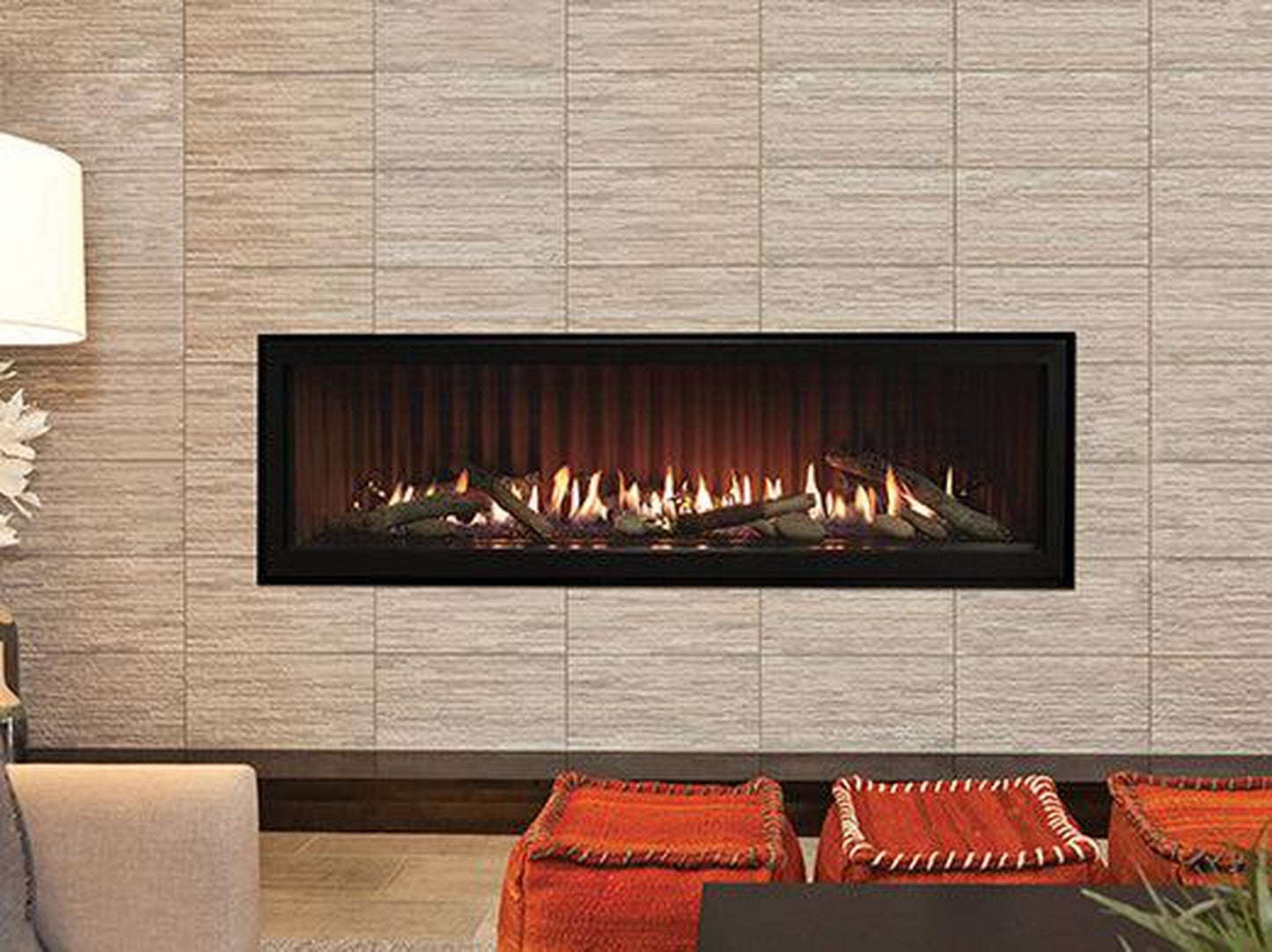 Empire Boulevard 60" Multi Function Remote, Natural Gas Direct Vent Linear Fireplace