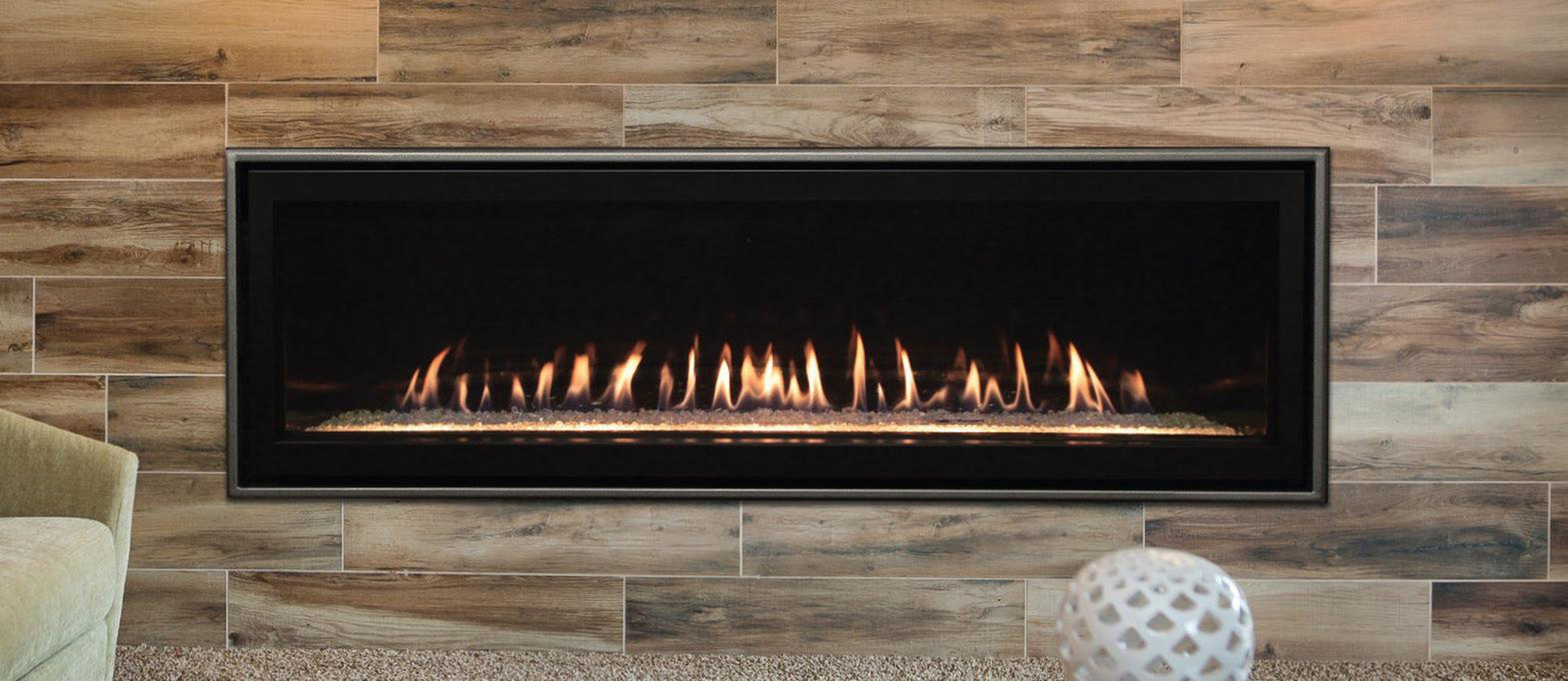 Empire Boulevard 60" Multi Function Remote, Natural Gas Direct Vent Linear Fireplace