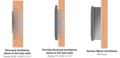 Empire Boulevard SL 30" Intermittent Pilot With Wall Switch, Natural Gas Vent Free Linear Fireplace