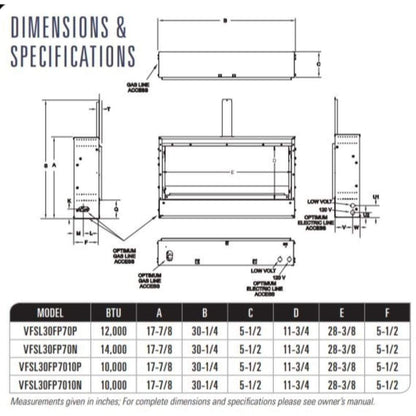 Empire Boulevard SL 30" Intermittent Pilot With Wall Switch, Natural Gas Vent Free Linear Fireplace