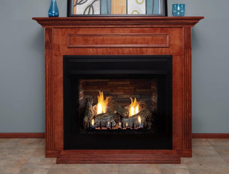 Empire Breckenridge 32" Louvered Front With Refractory Liner Vent Free Deluxe Firebox