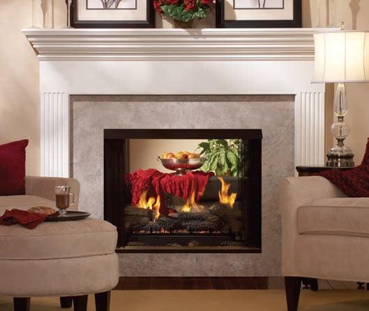 Empire Breckenridge 36" Louvered Front Vent Free See Through Premium Firebox