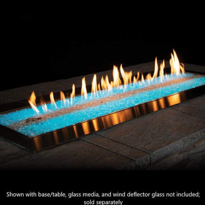 Empire Carol Rose Coastal 48" Stainless Steel Manual Control With Multicolor LED Lighting, Natural Gas Outdoor Linear Fire Pit