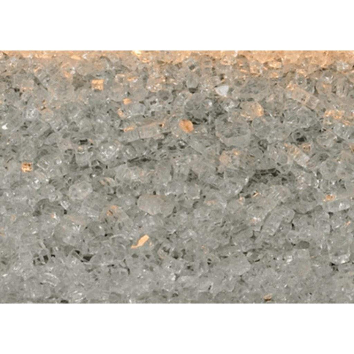 Empire Clear Frost Reflective Decorative Crushed Glass Media (7 Sq. Ft.)