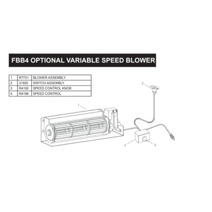 Empire FBB4 Variable Speed Blower Kit With Temperature Switch