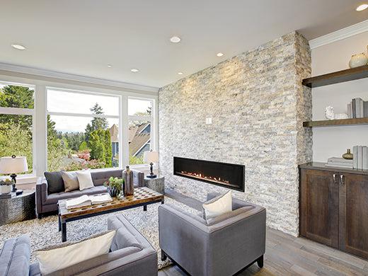 Empire Loft 46" Millivolt Control With On/Off Switch, Natural Gas Direct Vent Linear Fireplace