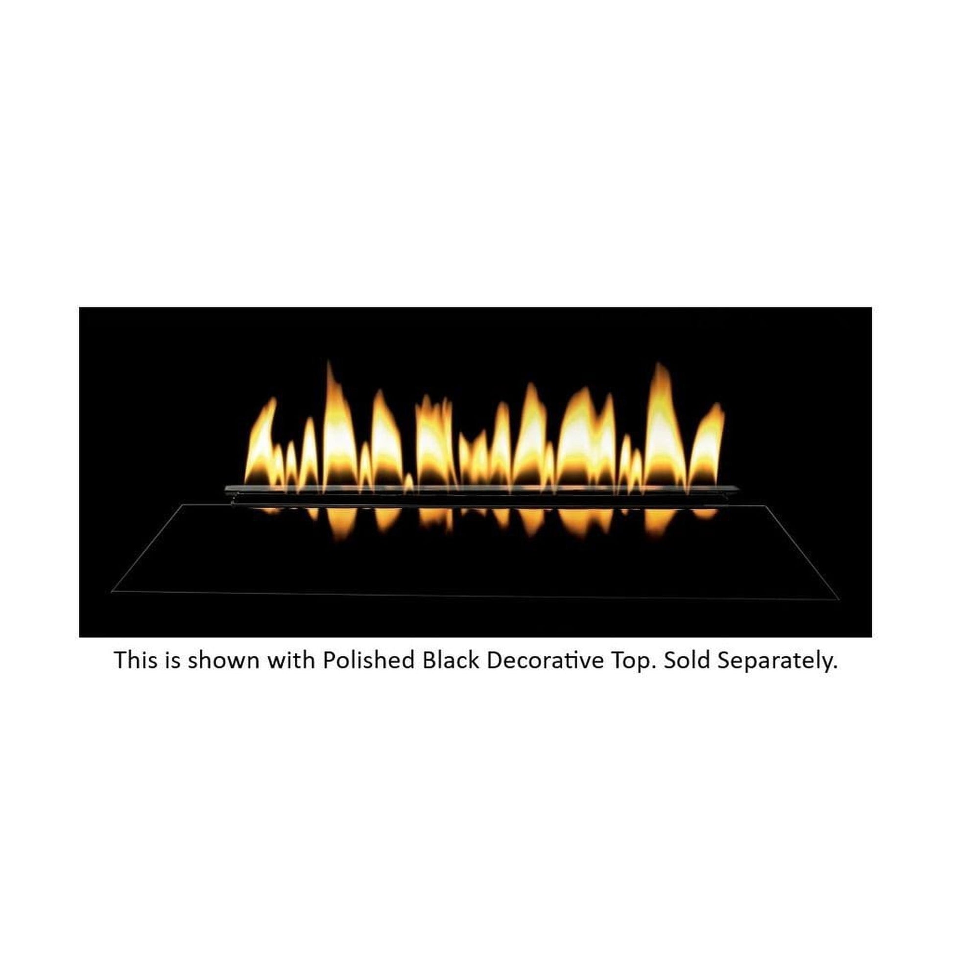 Empire Loft Series 24" Intermittent Pilot With Thermostat Variable Remote Control, Propane Gas Vent Free Contemporary Burner