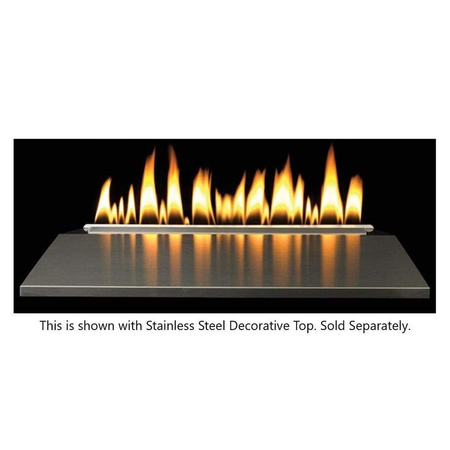Empire Loft Series 24" Millivolt Control With On/Off Switch, Propane Gas Vent Free Contemporary Burner