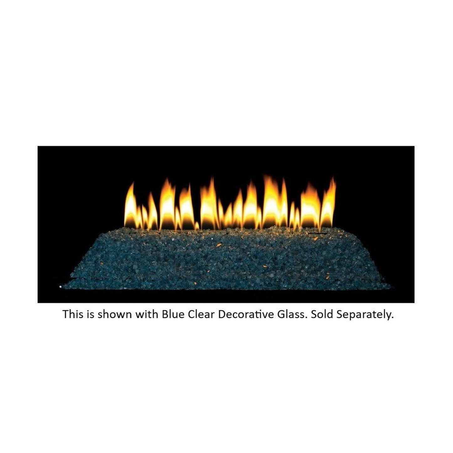 Empire Loft Series 24" Millivolt Control With On/Off Switch, Propane Gas Vent Free Contemporary Burner
