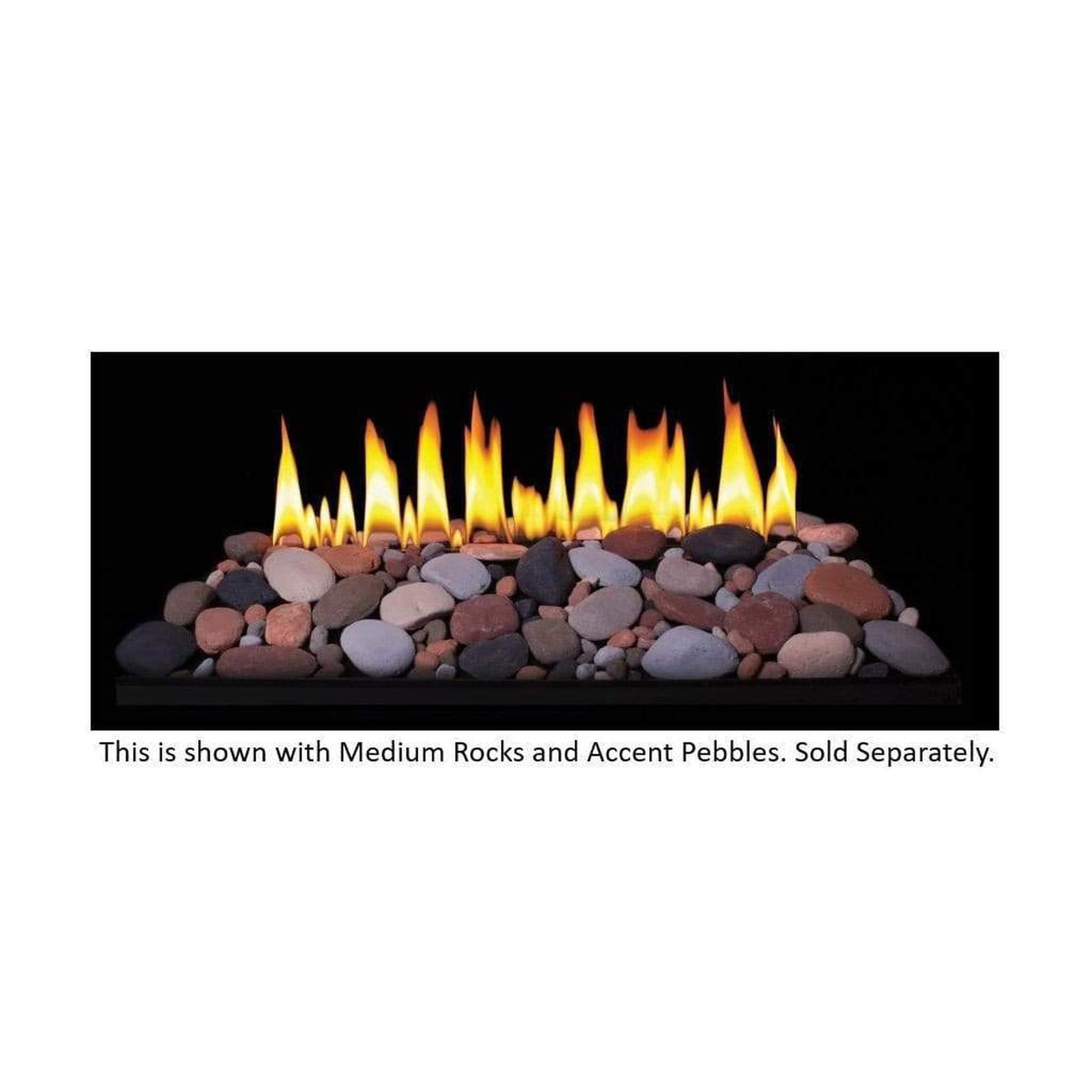 Empire Loft Series 24" Millivolt Control With On/Off Switch, Propane Gas Vent Free Contemporary Burner
