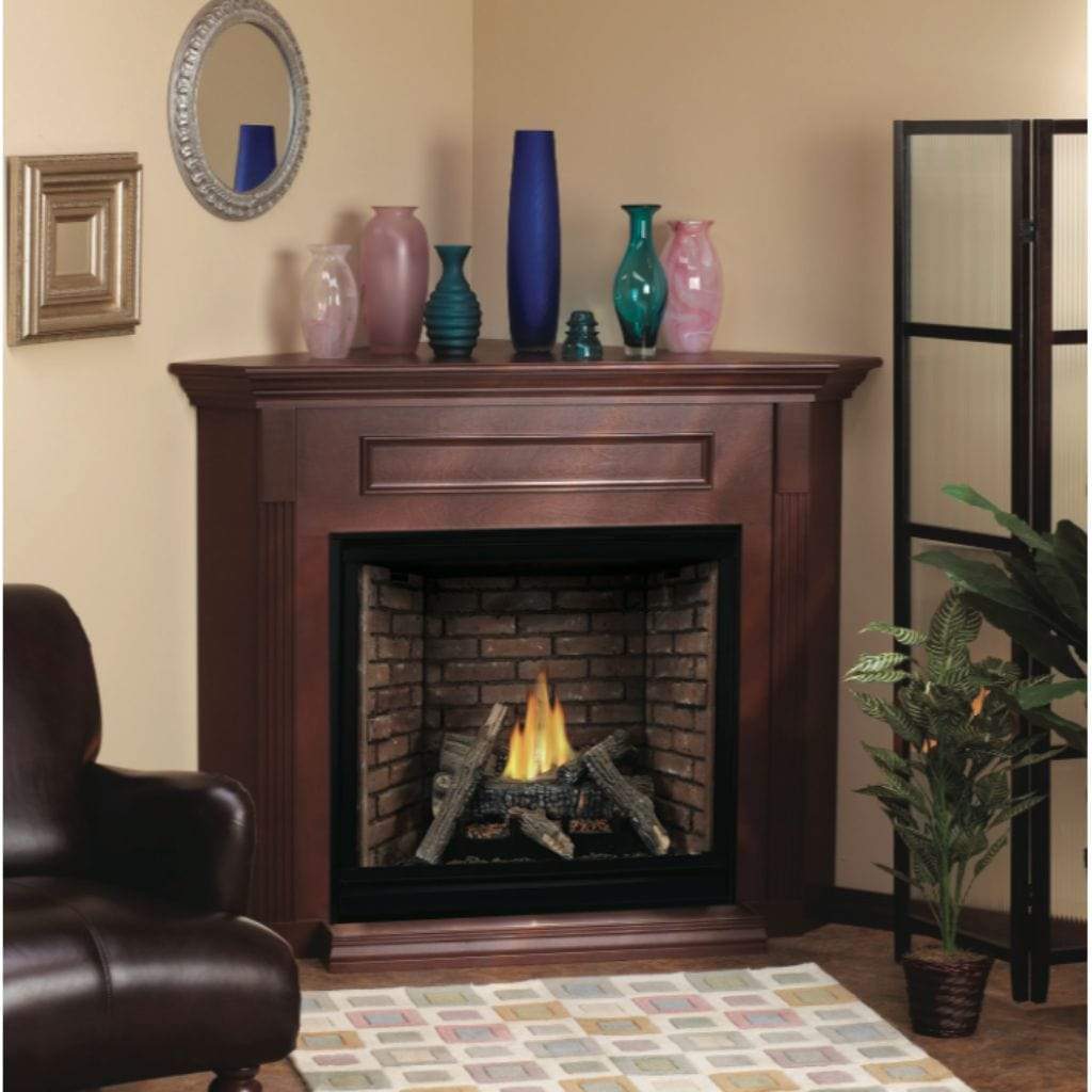 Empire Mantel Cabinet with Base for 26" Vail Fireplaces