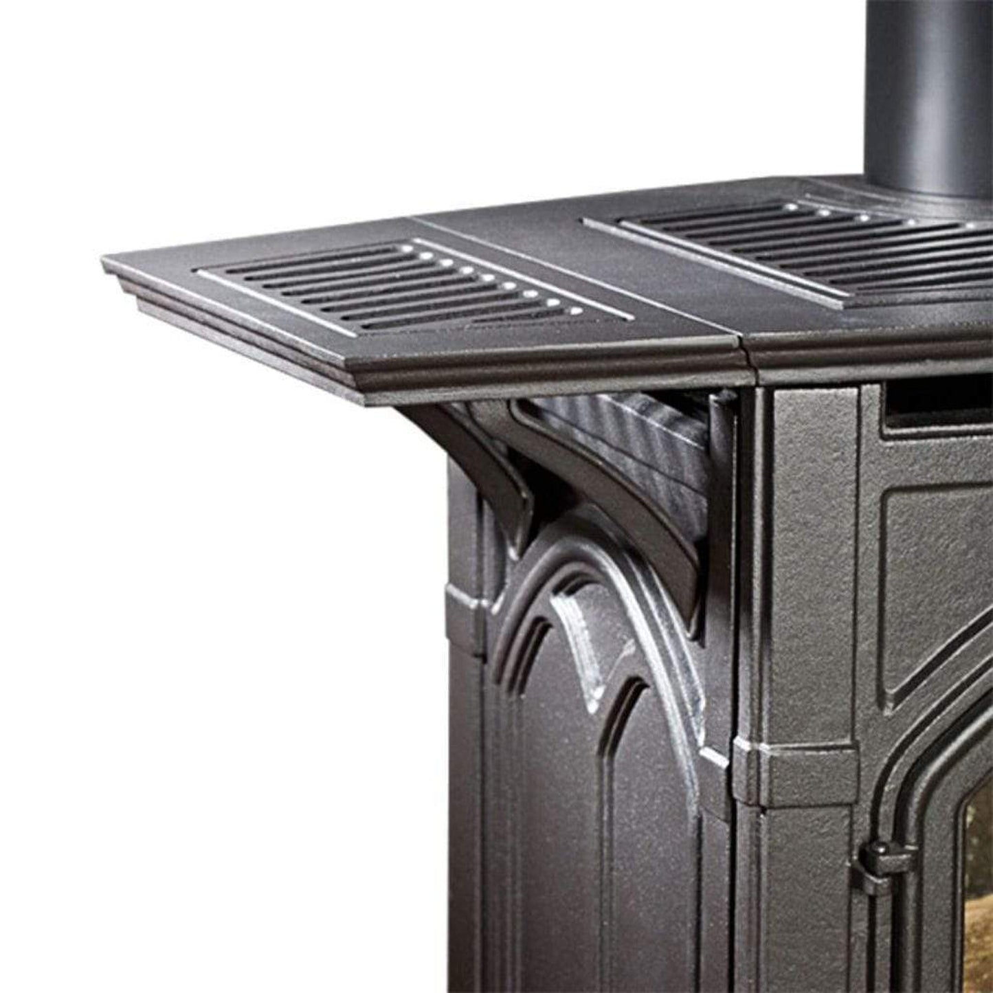 Empire Matte Black Shelf Kit for Cast Iron Stove