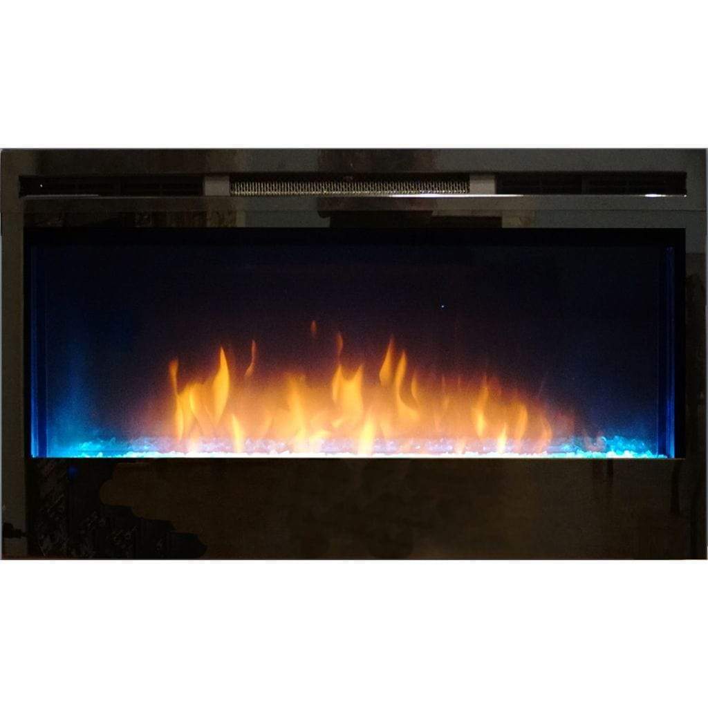 Empire Nexfire 34" Contemporary Linear Electric Fireplace With Thermostat Variable Remote Control