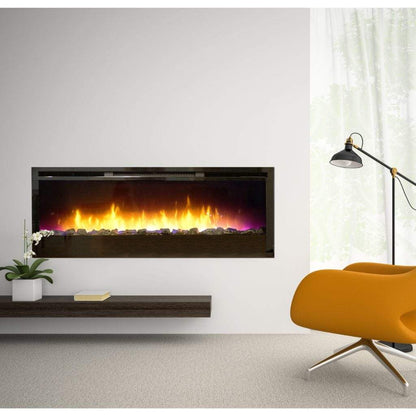 Empire Nexfire 50" Contemporary Linear Electric Fireplace With Thermostat Variable Remote Control