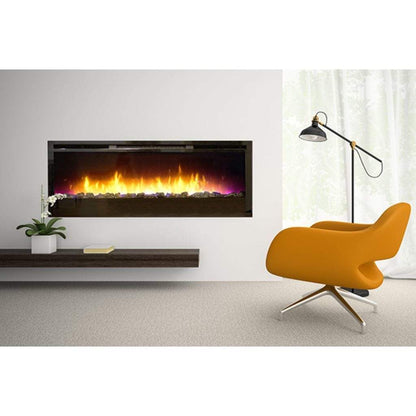 Empire Nexfire 50" Contemporary Linear Electric Fireplace With Thermostat Variable Remote Control