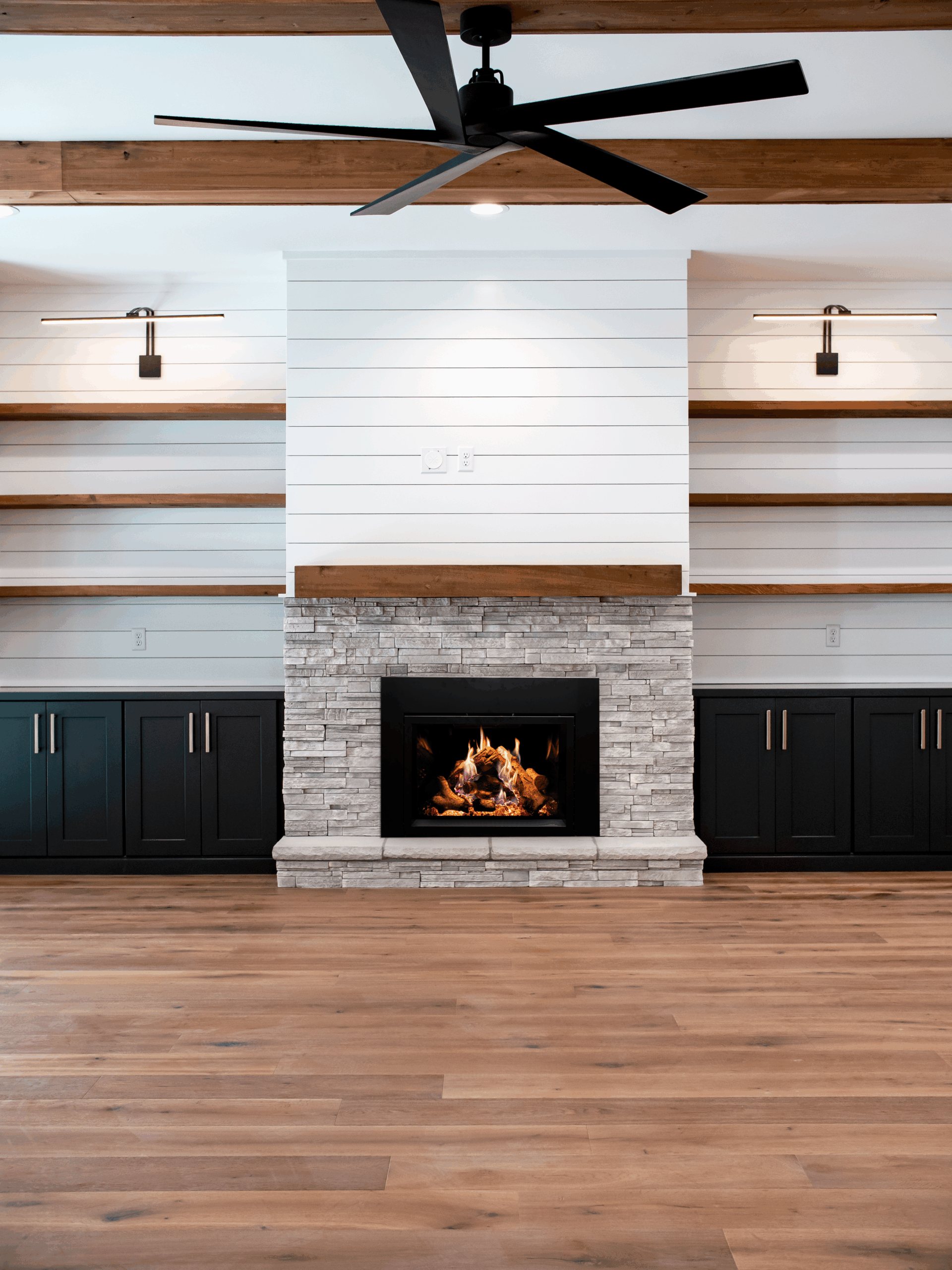 Empire Rainier 34" Intermittent Pilot Control With On/Off Switch, Liquid Propane Direct Vent Fireplace Insert