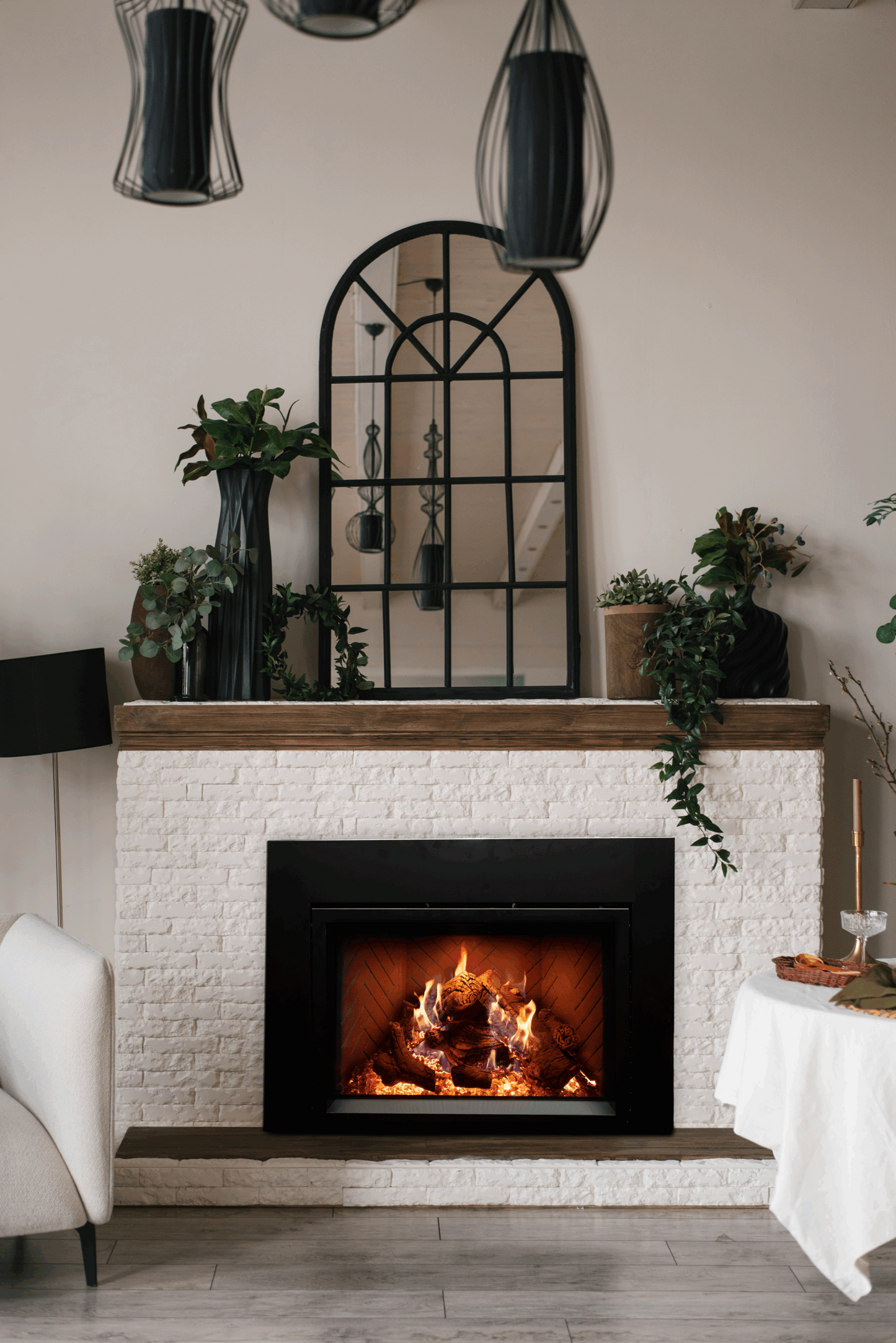 Empire Rainier 34" Intermittent Pilot Control With On/Off Switch, Natural Gas Direct Vent Fireplace Insert
