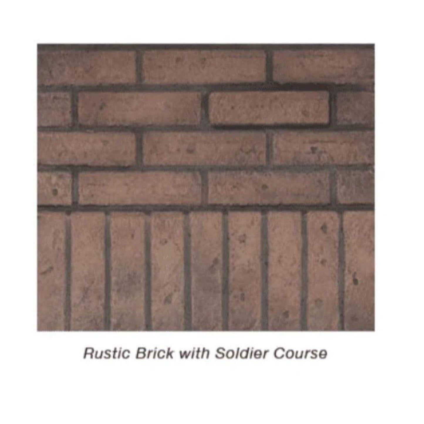 Empire Rustic Brick Liner With Soldier Course for 36" Tahoe Clean Face Direct Vent See Through Fireplace