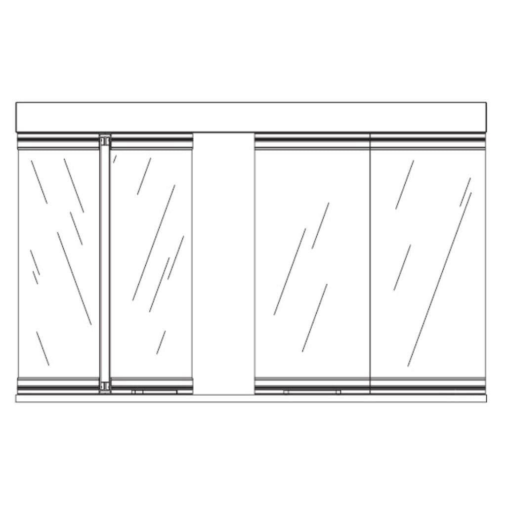 Empire Stainless Steel Bi-Fold Glass Door for 42" Carol Rose Coastal Premium Outdoor Firebox