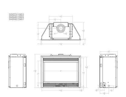 Empire Tahoe 42" Intermittent Pilot Control With On/Off Switch, Natural Gas Direct Vent Premium Fireplace