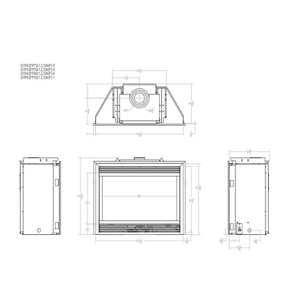 Empire Tahoe 42" Millivolt Control With On/Off Switch, Natural Gas Direct Vent Premium Fireplace