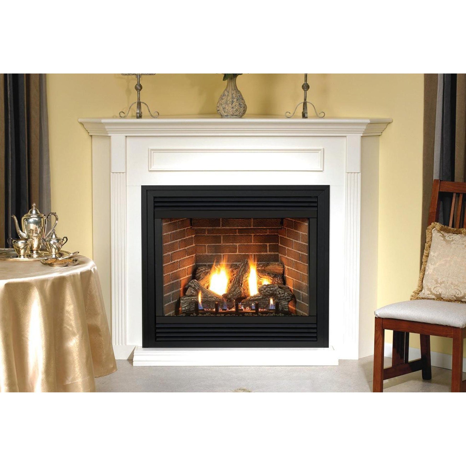 Empire Tahoe 42" Millivolt Control With On/Off Switch, Natural Gas Direct Vent Premium Fireplace