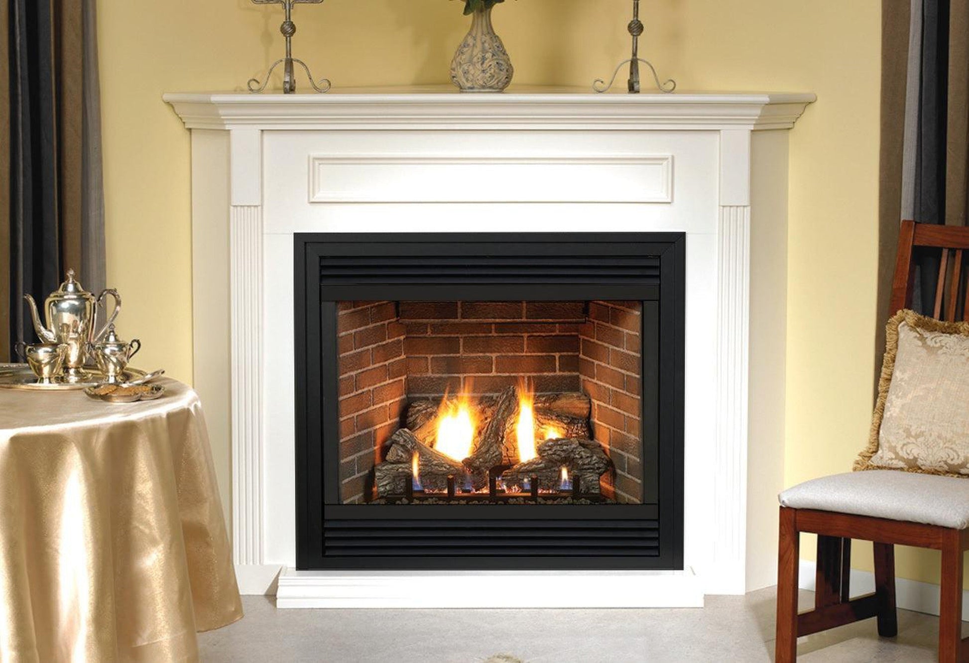 Empire Tahoe 48" Millivolt Control With On/Off Switch, Natural Gas Direct Vent Premium Fireplace