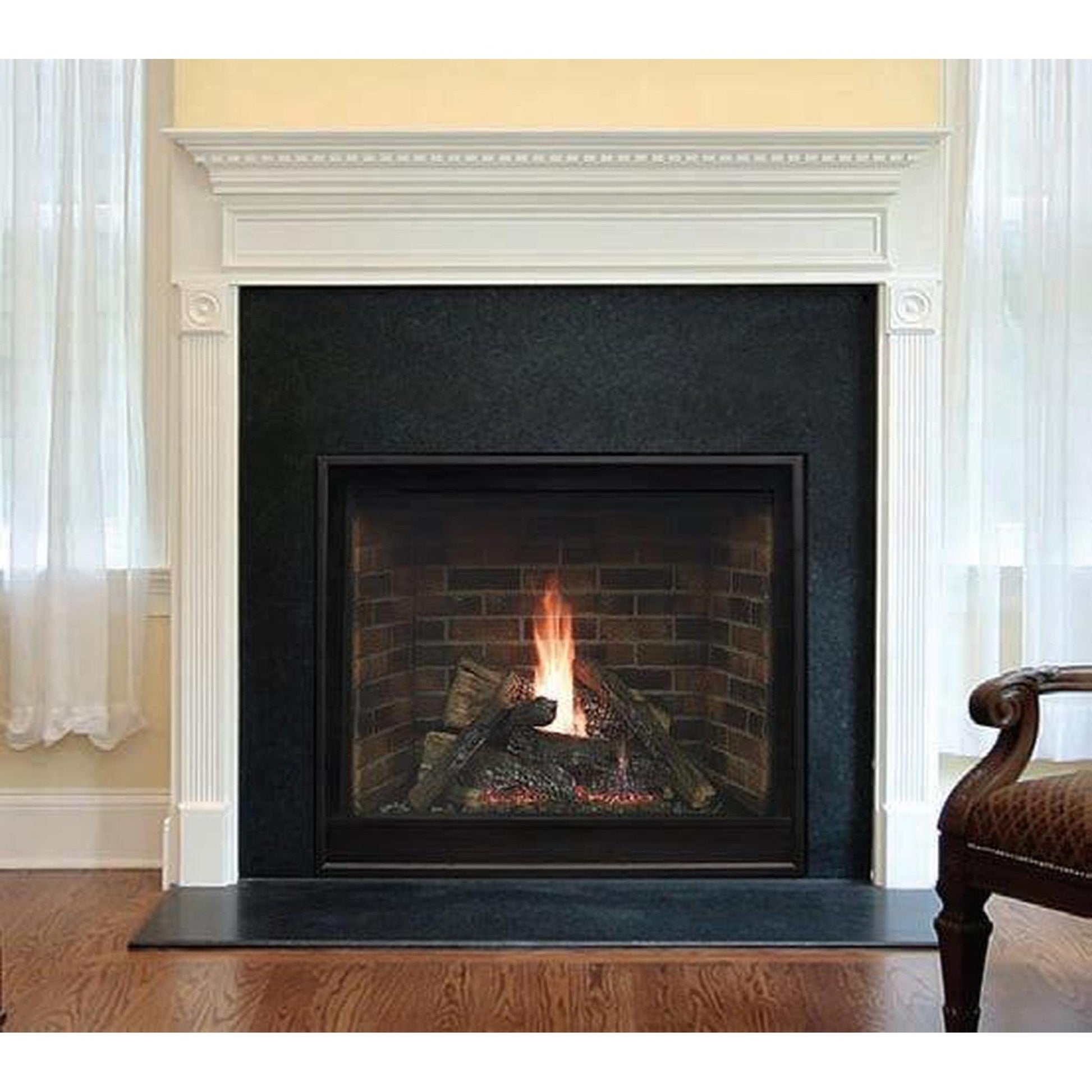Empire Tahoe Clean Face 36" Millivolt Control With On/Off Switch, Natural Gas Direct Vent Traditional Premium Fireplace