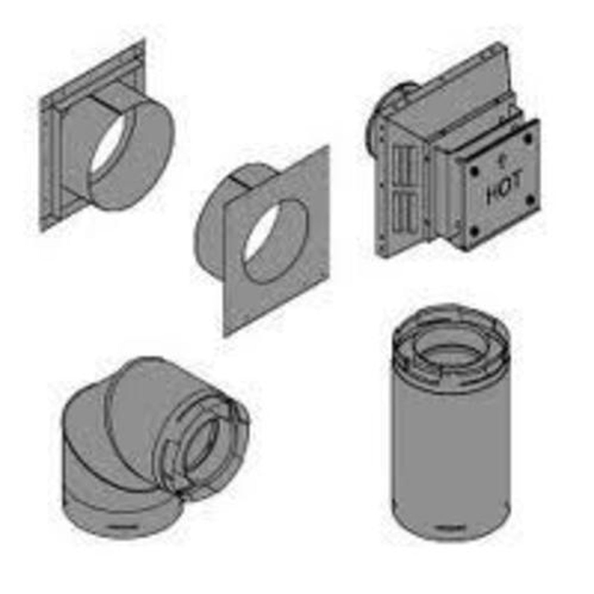 Empire Top Vent Kit for Direct Vent Fireplace (DVVK5TP)