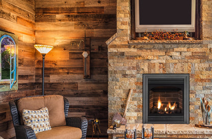 Empire Vail 24" Millivolt Control With On/Off Switch and Slope Glaze Burner, Natural Gas Vent Free Premium Fireplace