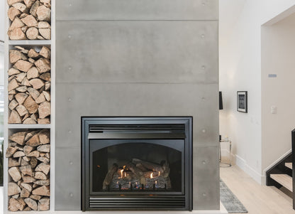 Empire Vail 32" Intermittent Pilot Control With On/Off Switch and Blower, Natural Gas Vent Free Premium Fireplace
