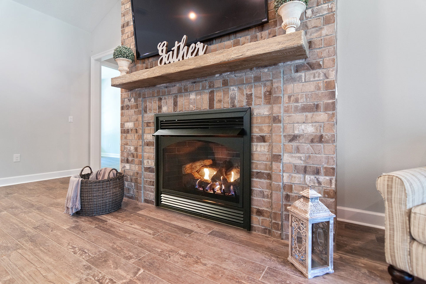 Empire Vail 36" Millivolt Control With On/Off Switch and Blower, Propane Gas Vent Free Premium Fireplace