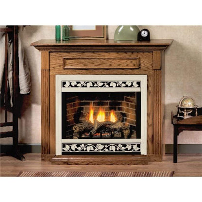 Empire Wooden Mantel Cabinet with Base for 32" Fireplaces and Fireboxes